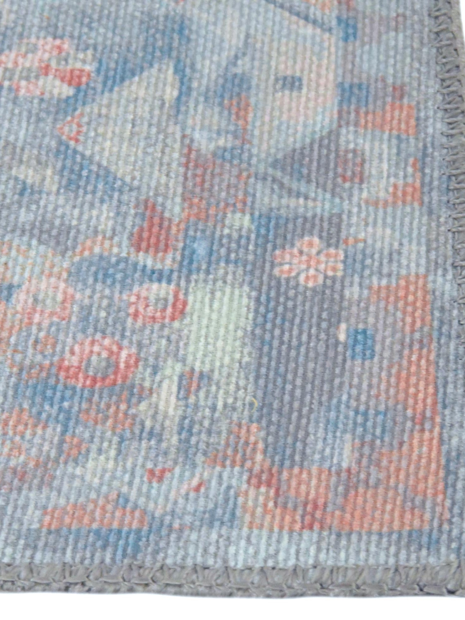 Washable Blue 2' 6 x 12' Timeless Runner Area Rug Easy to Clean Stain Resistant & Durable Traditional Classic Vintage Design Carpet for Sale at Rug Engine
