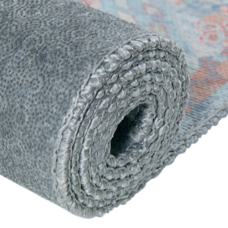 Washable Blue 7' 7 x 7' 7 Timeless Octagon Area Rug Easy to Clean Stain Resistant & Durable Traditional Classic Vintage Design Carpet for Sale at Rug Engine