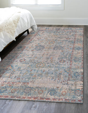 Teal blue 9' x 12' Chenille Jute Rectangle Area Rug Vintage Distressed Boho All Natural Eco-Friendly Sustainable Carpet for Living Dining Office Dorm Rooms for Sale at Rug Engine