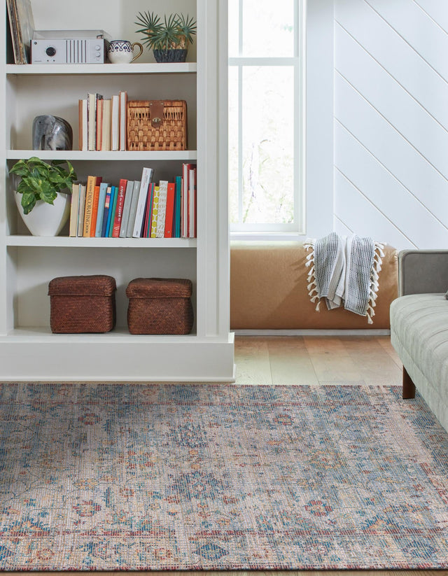 Teal blue 9' x 12' Chenille Jute Rectangle Area Rug Vintage Distressed Boho All Natural Eco-Friendly Sustainable Carpet for Living Dining Office Dorm Rooms for Sale at Rug Engine
