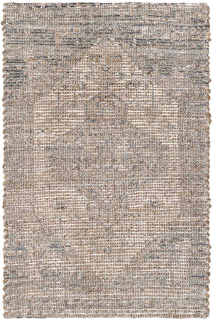 Natural 2' x 3' 1 Chenille Jute Rectangle Area Rug Vintage Distressed Boho All Natural Eco-Friendly Sustainable Carpet for Living Dining Office Dorm Rooms for Sale at Rug Engine