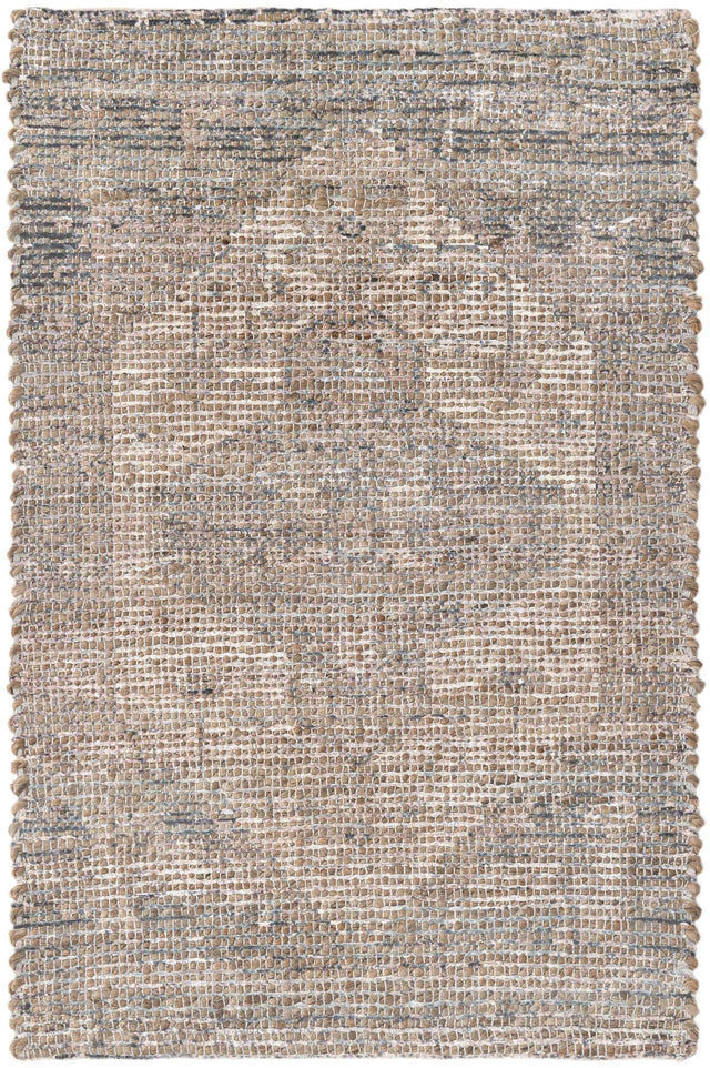 Natural 2' x 3' 1 Chenille Jute Rectangle Area Rug Vintage Distressed Boho All Natural Eco-Friendly Sustainable Carpet for Living Dining Office Dorm Rooms for Sale at Rug Engine
