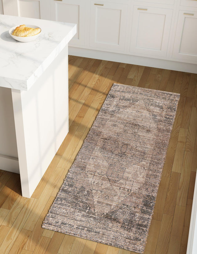 Natural 2' 2 x 8' Chenille Jute Runner Area Rug Vintage Distressed Boho All Natural Eco-Friendly Sustainable Carpet for Living Dining Office Dorm Rooms for Sale at Rug Engine