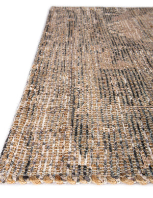 Natural 7' 10 x 7' 10 Chenille Jute Square Area Rug Vintage Distressed Boho All Natural Eco-Friendly Sustainable Carpet for Living Dining Office Dorm Rooms for Sale at Rug Engine