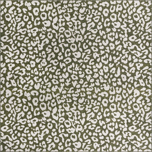 Green 13' x 13' Outdoor Safari Square Rug