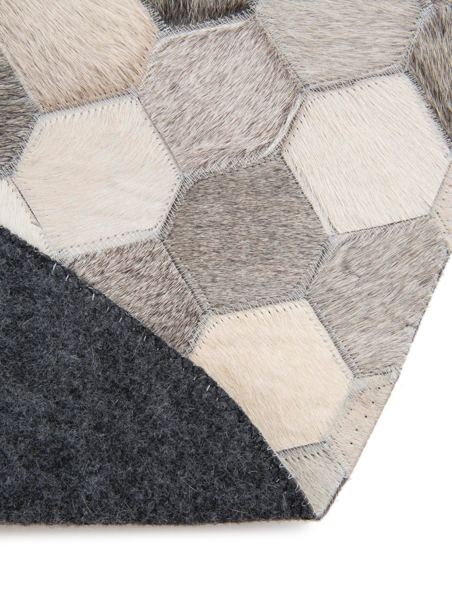 Authentic Luxury Ivory Gray 4' 1 x 4' 1 Cowhide Leather Round Area Rug Modern Interior Design 100% Real Natural Cowhide Carpet for Designer Home Decor for Sale at Rug Engine