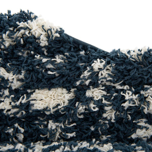Navy Blue 5' 3 x 8' Moroccan Trellis Shag Rectangle Area Rug Thick Soft Touch Fluffy & Plush Shaggy Pile