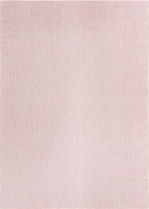 Whisper Pink 10' x 14' 1 Outdoor Solid Rectangle Area Rug Weather Resistant for Patio, Deck, Terrace, Balcony, Porch 100% Polypropylene Minimalist Waterproof Carpet for Sale at Rug Engine