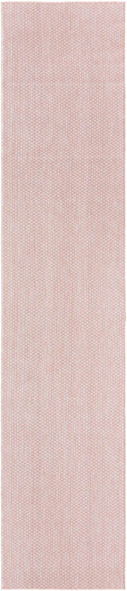 Whisper Pink 2' 7 x 12' Outdoor Solid Runner Area Rug Weather Resistant for Patio, Deck, Terrace, Balcony, Porch 100% Polypropylene Minimalist Waterproof Carpet for Sale at Rug Engine