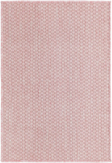 Whisper Pink 2' x 3' 1 Outdoor Solid Rectangle Rug