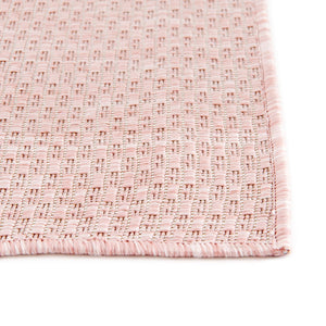 Whisper Pink 4' 1 x 6' 1 Outdoor Solid Rectangle Area Rug Weather Resistant for Patio, Deck, Terrace, Balcony, Porch 100% Polypropylene Minimalist Waterproof Carpet for Sale at Rug Engine