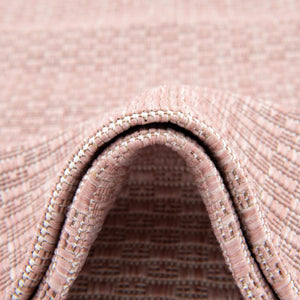 Whisper Pink 5' 3 x 8' Outdoor Solid Rectangle Area Rug Weather Resistant for Patio, Deck, Terrace, Balcony, Porch 100% Polypropylene Minimalist Waterproof Carpet for Sale at Rug Engine