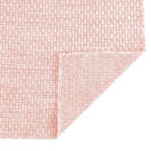 Whisper Pink 3' 1 x 5' 3 Outdoor Solid Rectangle Rug
