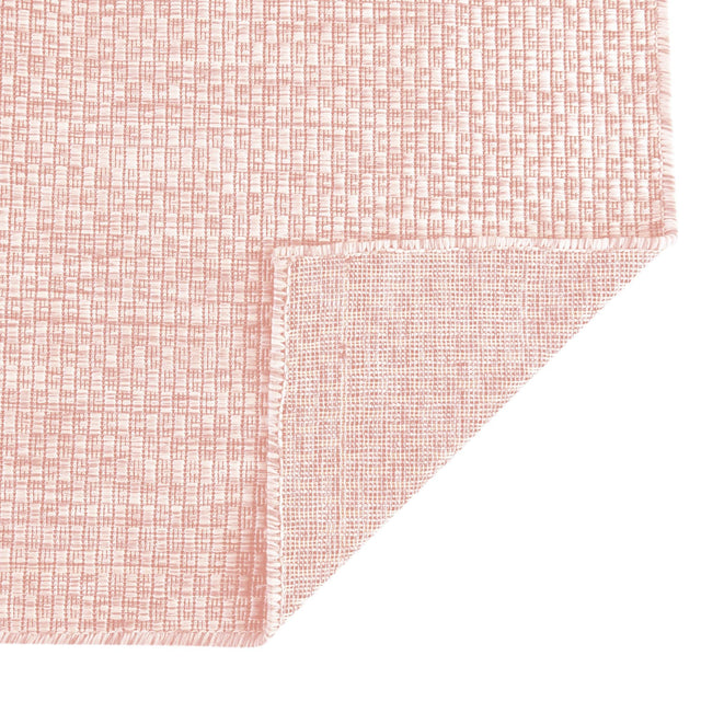 Whisper Pink 5' 3 x 8' Outdoor Solid Rectangle Area Rug Weather Resistant for Patio, Deck, Terrace, Balcony, Porch 100% Polypropylene Minimalist Waterproof Carpet for Sale at Rug Engine