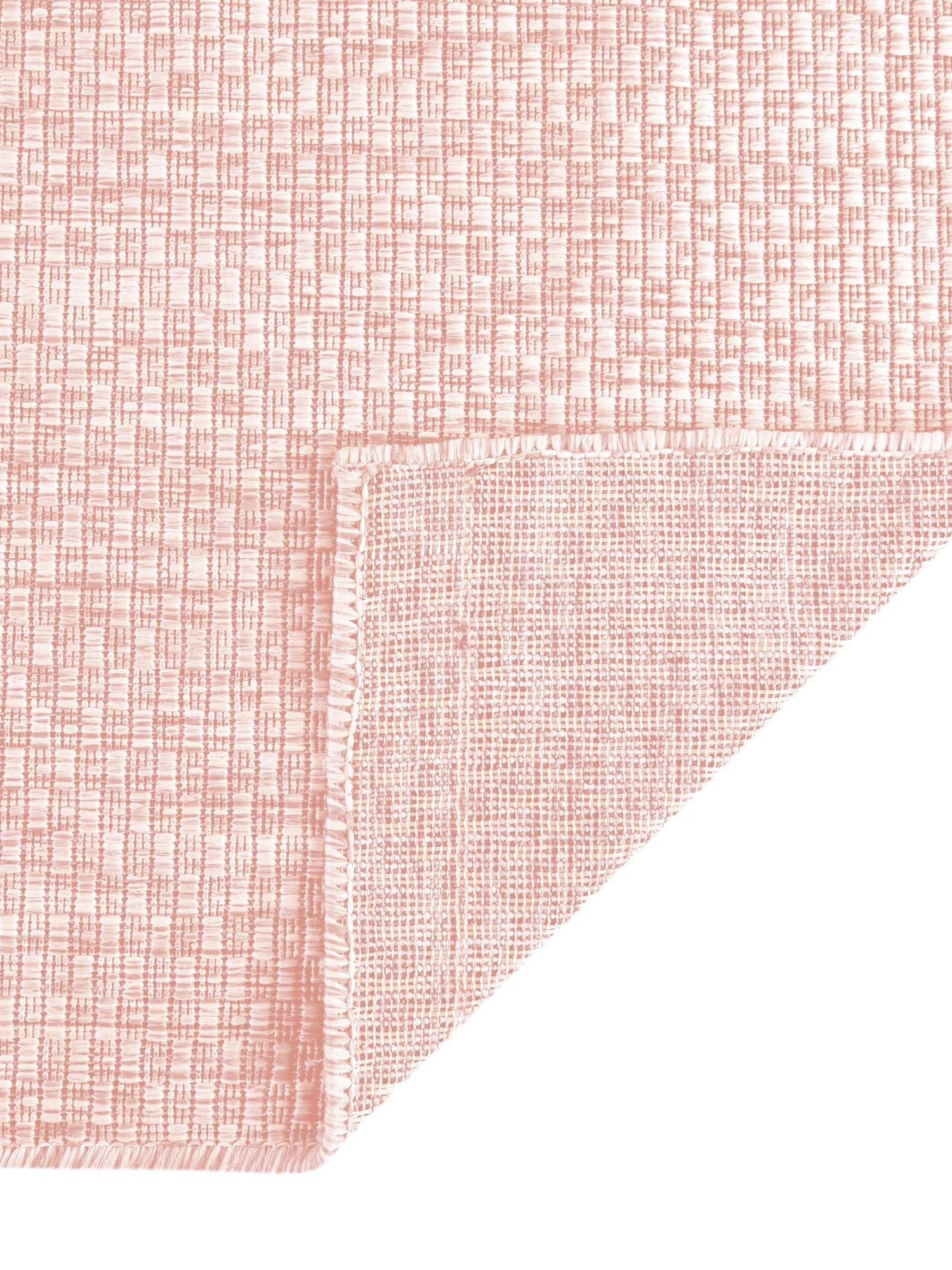 Whisper Pink 10' x 14' 1 Outdoor Solid Rectangle Area Rug Weather Resistant for Patio, Deck, Terrace, Balcony, Porch 100% Polypropylene Minimalist Waterproof Carpet for Sale at Rug Engine