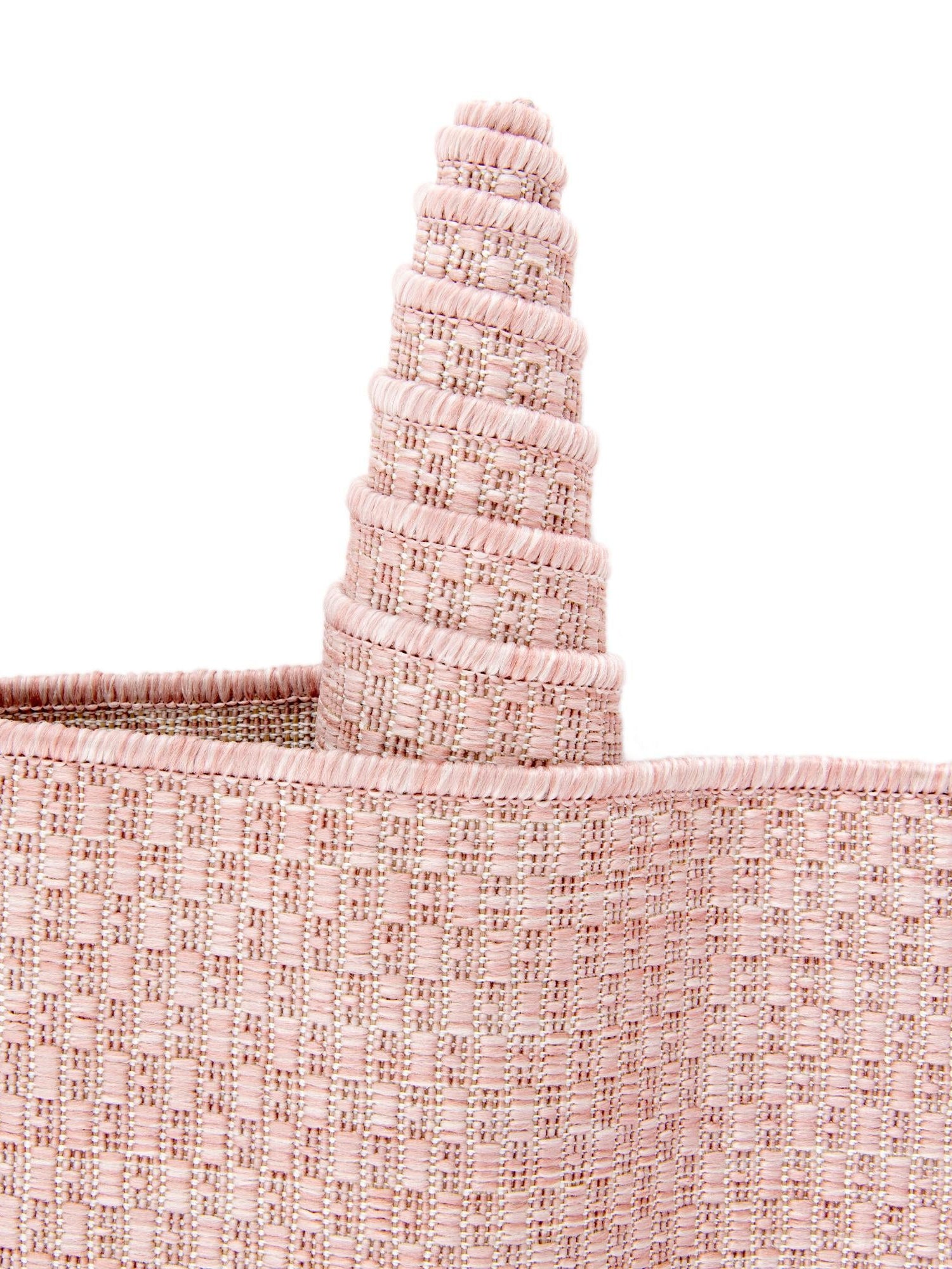 Whisper Pink 10' x 13' 1 Outdoor Solid Rectangle Area Rug Weather Resistant for Patio, Deck, Terrace, Balcony, Porch 100% Polypropylene Minimalist Waterproof Carpet for Sale at Rug Engine