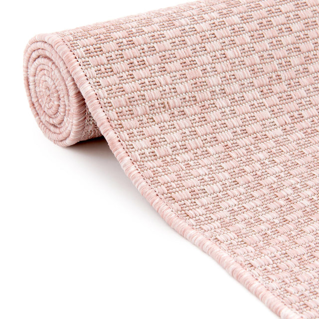 Whisper Pink 10' x 14' 1 Outdoor Solid Rectangle Area Rug Weather Resistant for Patio, Deck, Terrace, Balcony, Porch 100% Polypropylene Minimalist Waterproof Carpet for Sale at Rug Engine