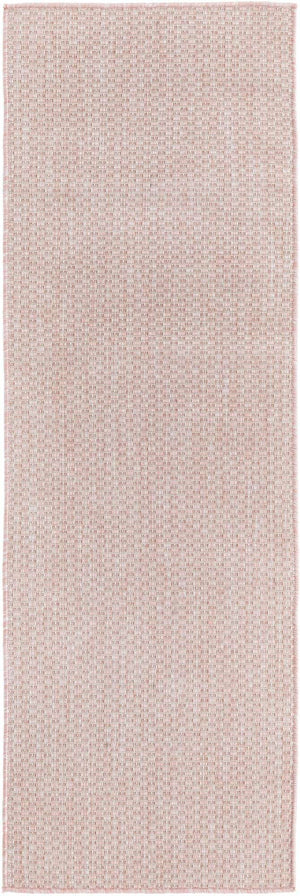 Whisper Pink 2' x 6' 1 Outdoor Solid Runner Rug