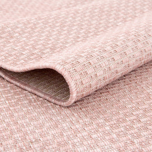 Whisper Pink 10' 8 x 10' 8 Outdoor Solid Round Area Rug Weather Resistant for Patio, Deck, Terrace, Balcony, Porch 100% Polypropylene Minimalist Waterproof Carpet for Sale at Rug Engine