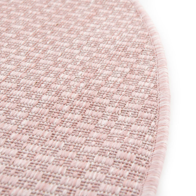 Whisper Pink 4' 1 x 4' 1 Outdoor Solid Round Rug