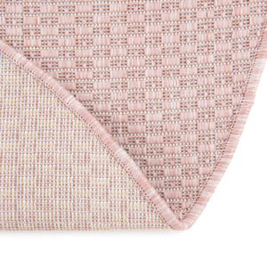 Whisper Pink 10' 8 x 10' 8 Outdoor Solid Round Area Rug Weather Resistant for Patio, Deck, Terrace, Balcony, Porch 100% Polypropylene Minimalist Waterproof Carpet for Sale at Rug Engine