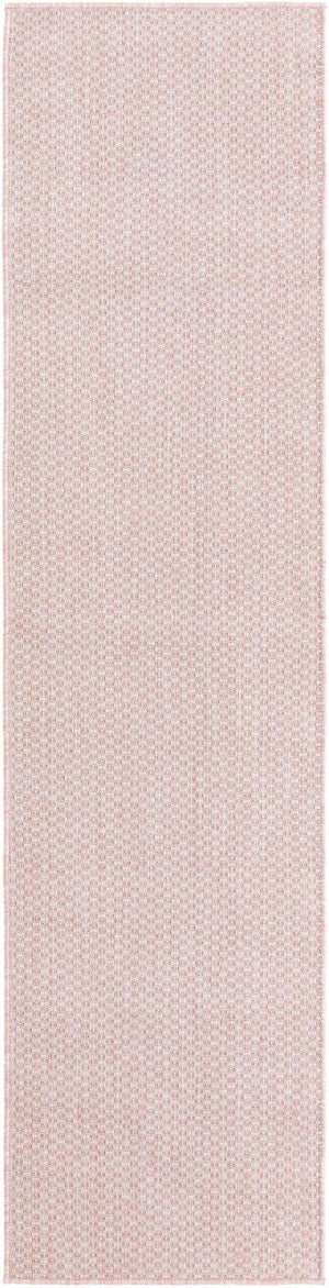 Whisper Pink 2' x 8' Outdoor Solid Runner Rug