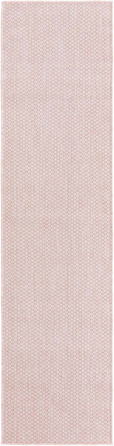 Whisper Pink 2' x 8' Outdoor Solid Runner Rug