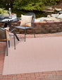 Whisper Pink 8' x 8' Outdoor Solid Square Rug