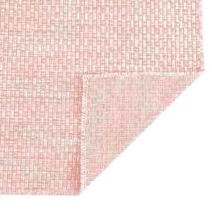 Whisper Pink 10' 8 x 10' 8 Outdoor Solid Square Area Rug Weather Resistant for Patio, Deck, Terrace, Balcony, Porch 100% Polypropylene Minimalist Waterproof Carpet for Sale at Rug Engine