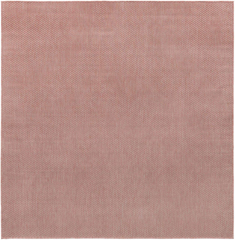 Whisper Pink 8' x 8' Outdoor Solid Square Rug