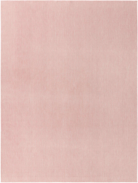 Whisper Pink 9' x 12' Outdoor Solid Rectangle Rug