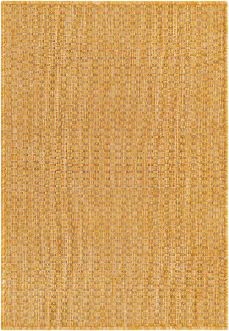 Corn Harvest Yellow 2' x 3' 1 Outdoor Solid Rectangle Rug