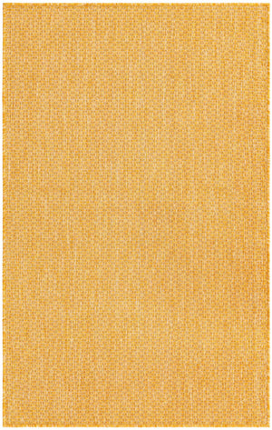 Corn Harvest Yellow 3' 1 x 5' 3 Outdoor Solid Rectangle Rug