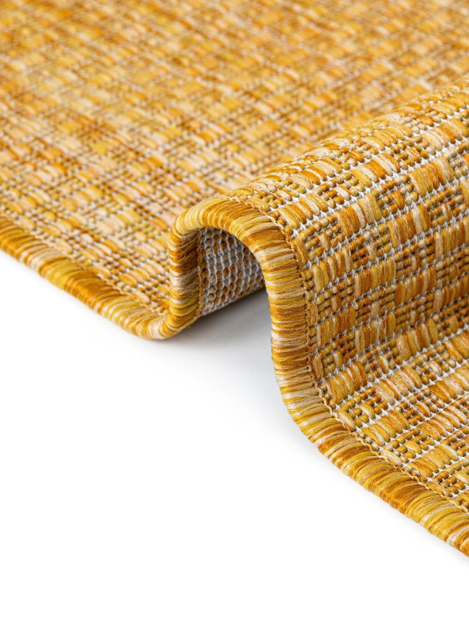 Corn Harvest Yellow 10' x 14' 1 Outdoor Solid Rectangle Area Rug Weather Resistant for Patio, Deck, Terrace, Balcony, Porch 100% Polypropylene Minimalist Waterproof Carpet for Sale at Rug Engine