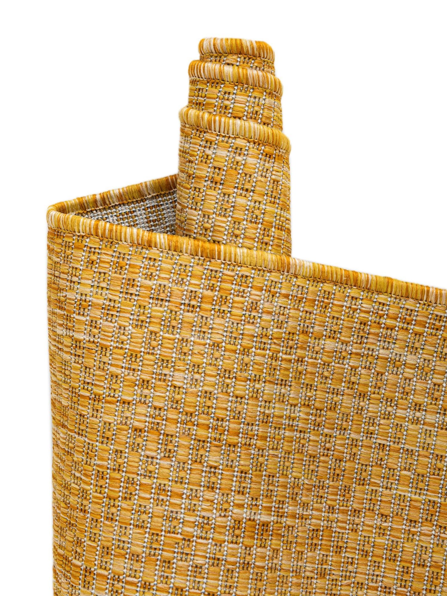 Corn Harvest Yellow 10' x 13' 1 Outdoor Solid Rectangle Area Rug Weather Resistant for Patio, Deck, Terrace, Balcony, Porch 100% Polypropylene Minimalist Waterproof Carpet for Sale at Rug Engine