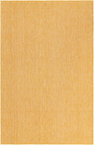 Corn Harvest Yellow 5' 3 x 8' Outdoor Solid Rectangle Rug