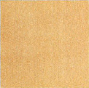 Corn Harvest Yellow 7' 10 x 7' 10 Outdoor Solid Square Area Rug Weather Resistant for Patio, Deck, Terrace, Balcony, Porch 100% Polypropylene Minimalist Waterproof Carpet for Sale at Rug Engine