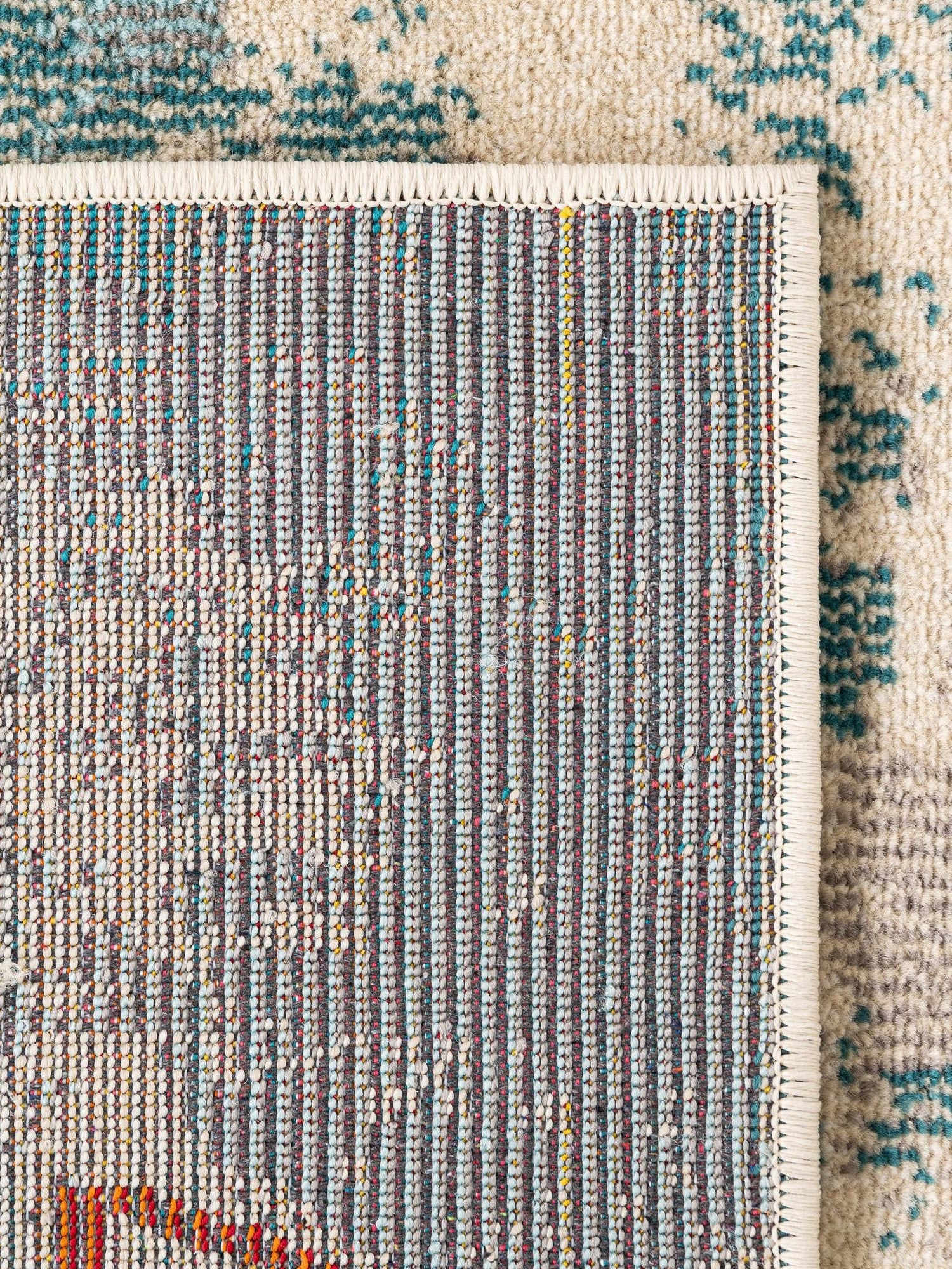 Beige 5' 3 x 5' 3 Positano Square Area Rug Coastal Marine Beach Design Carpet for Modern Living Rooms, Dining, Bedroom, Office for Sale at Rug Engine