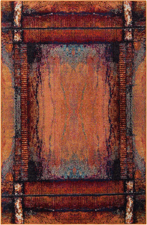 Orange 10' x 13' 1 Estrella Rectangle Area Rug 100% Polypropylene Non-Shedding Stain Resistant Carpet Colorful Modern Abstract Design Easy Clean for Home Decor for Sale at Rug Engine