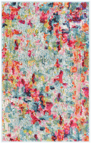 Multicolor 2' x 3' 1 Chromatic Rectangle Area Rug 100% Polypropylene With Cotton Backing Abstract Modern Colorful Carpet Mat for Home Decor & Interior Design for Sale at Rug Engine