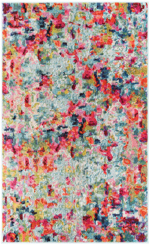 Multicolor 3' 3 x 5' 3 Chromatic Rectangle Area Rug 100% Polypropylene With Cotton Backing Abstract Modern Colorful Carpet Mat for Home Decor & Interior Design for Sale at Rug Engine