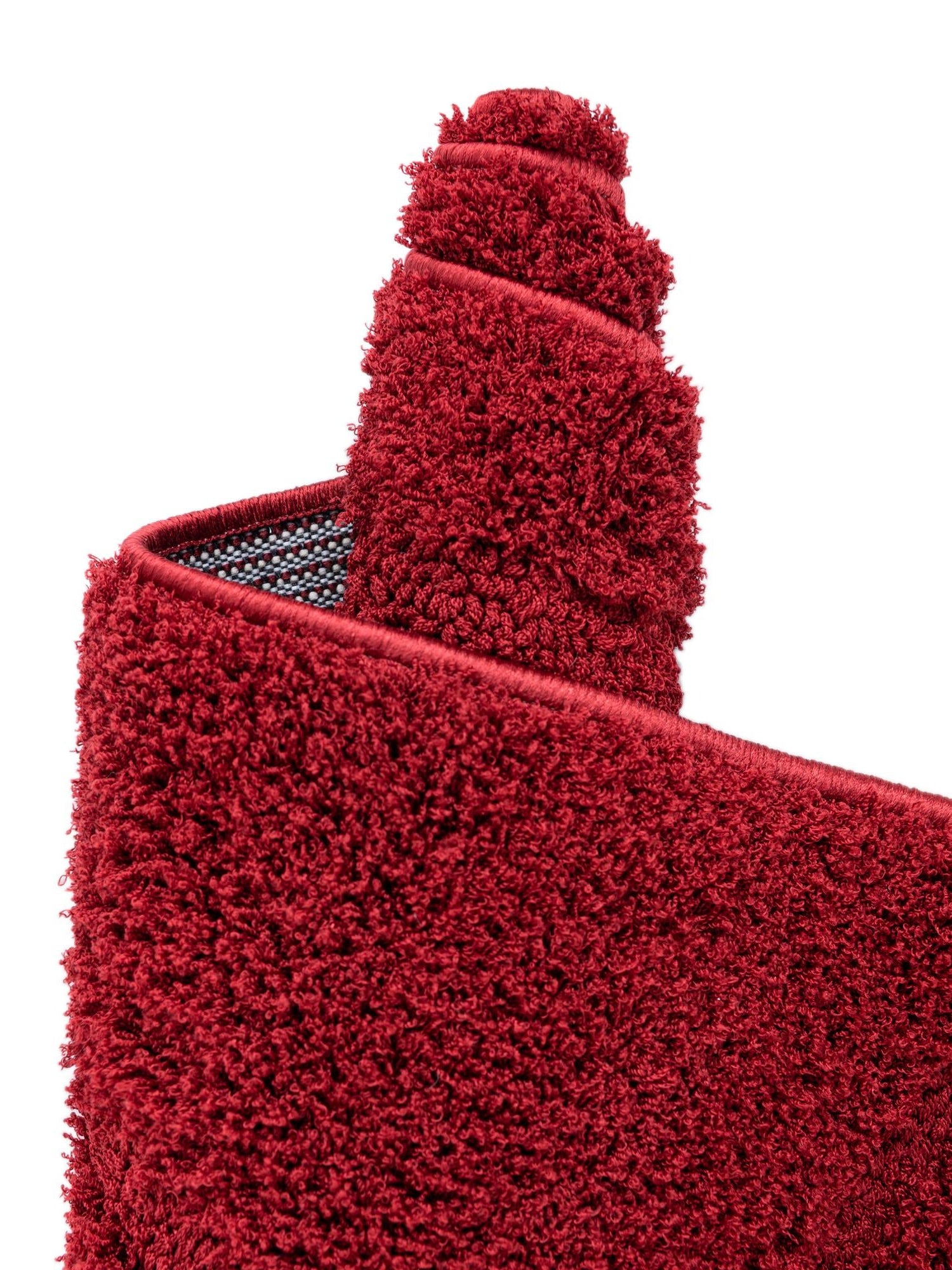 Red 3' 3 x 3' 3 Floral Shag Round Area Rug Thick Soft Touch Fluffy & Plush Shaggy Pile 100% Polyester With Cotton Backing Carpet for Interior Design for Sale at Rug Engine