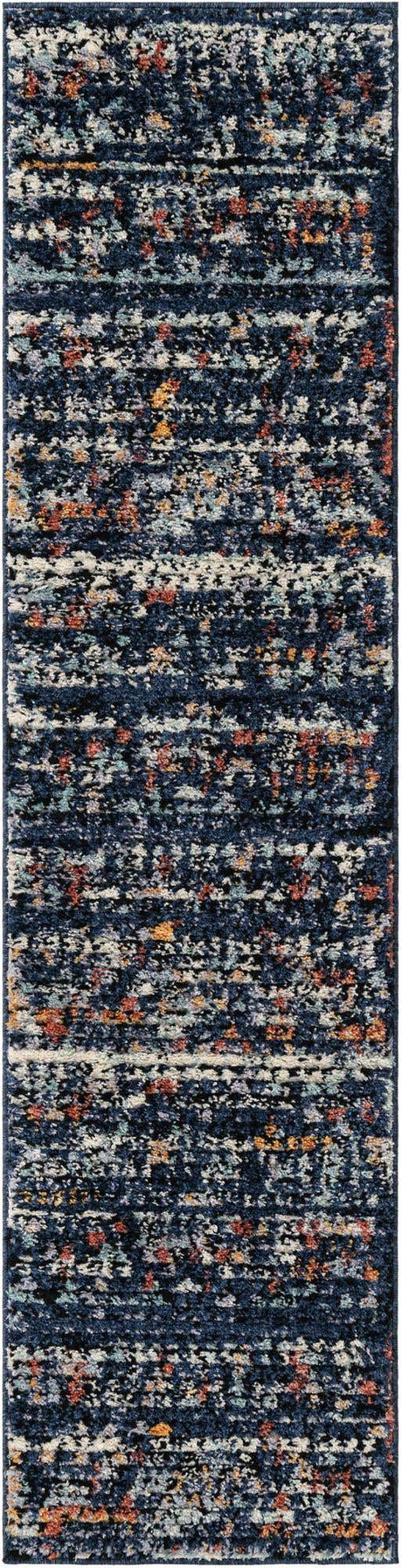 Navy Blue 2' x 8' Morocco Runner Rug