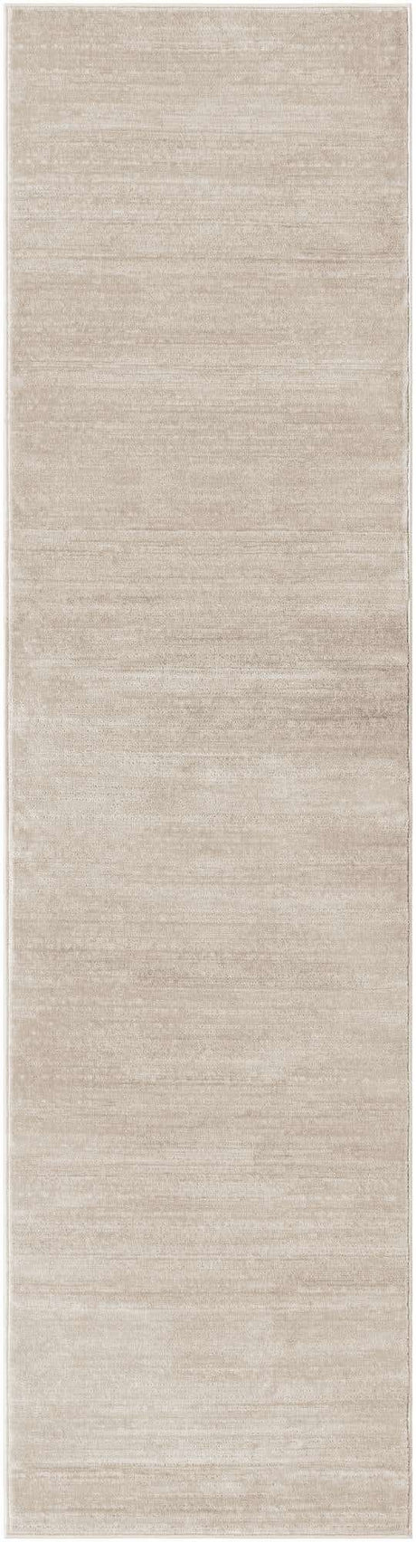 Beige 2' 7 x 10' Jill Zarin Uptown Runner Area Rug 70% Polypropylene & 30% Polyester  Contemporary Carpet for Living, Dining, Office, Bedroom for Sale at Rug Engine