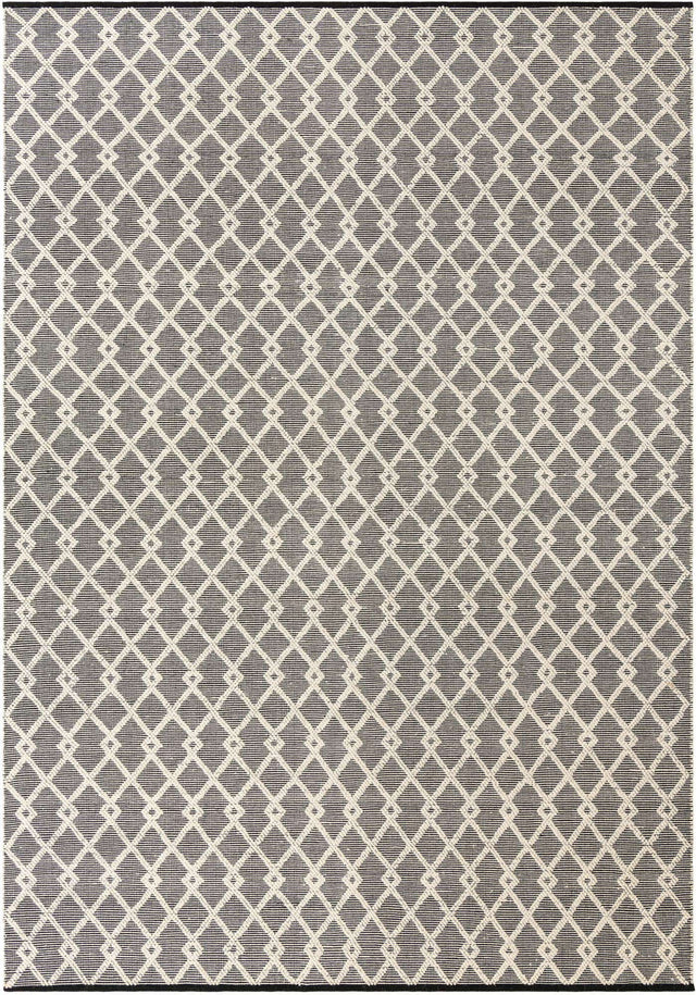 Blackberry 10' x 14' 1 Jill Zarin Dorset Rectangle Area Rug Premium Wool & Cotton Blend All Natural Pile Carpet for Bedrooms, Offices, Living Rooms, Dorms for Sale at Rug Engine