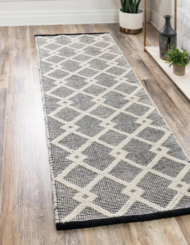 Blackberry 2' x 6' 1 Jill Zarin Dorset Runner Area Rug Premium Wool & Cotton Blend All Natural Pile Carpet for Bedrooms, Offices, Living Rooms, Dorms for Sale at Rug Engine