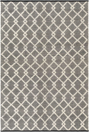 Blackberry 6' 1 x 9' Jill Zarin Dorset Rectangle Area Rug Premium Wool & Cotton Blend All Natural Pile Carpet for Bedrooms, Offices, Living Rooms, Dorms for Sale at Rug Engine
