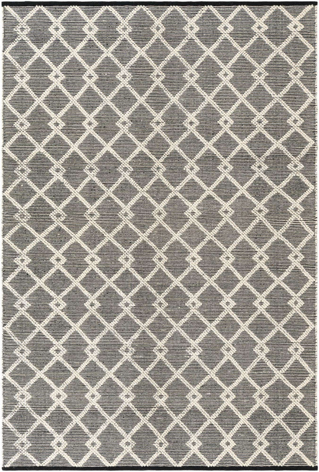 Blackberry 6' 1 x 9' Jill Zarin Dorset Rectangle Area Rug Premium Wool & Cotton Blend All Natural Pile Carpet for Bedrooms, Offices, Living Rooms, Dorms for Sale at Rug Engine