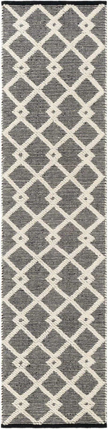 Blackberry 2' x 8' Jill Zarin Dorset Runner Area Rug Premium Wool & Cotton Blend All Natural Pile Carpet for Bedrooms, Offices, Living Rooms, Dorms for Sale at Rug Engine