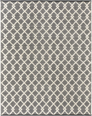 Blackberry 7' 10 x 10' Jill Zarin Dorset Rectangle Area Rug Premium Wool & Cotton Blend All Natural Pile Carpet for Bedrooms, Offices, Living Rooms, Dorms for Sale at Rug Engine